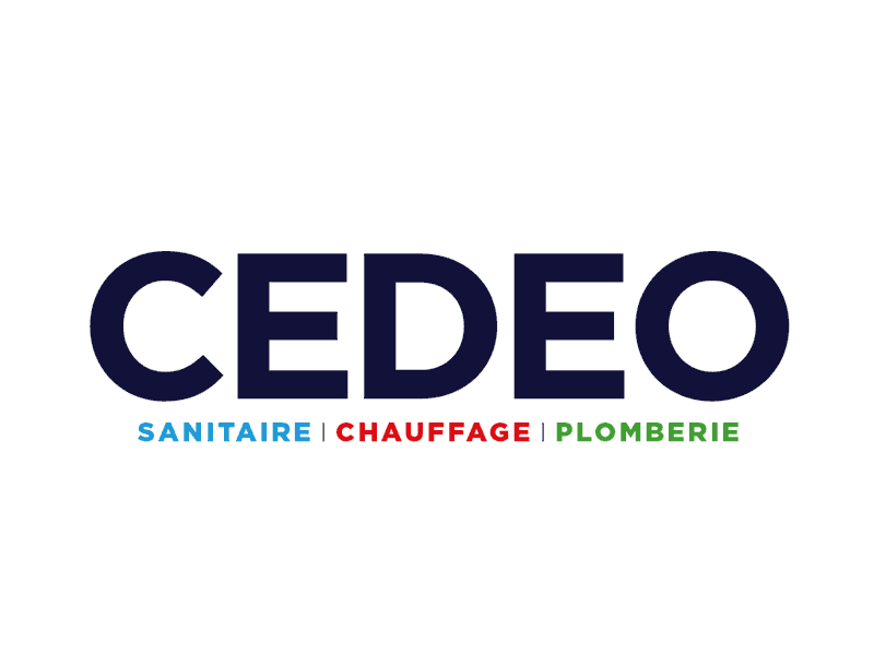 Logo et identité visuelle CEDEO Sanitaire Chauffage Plomberie